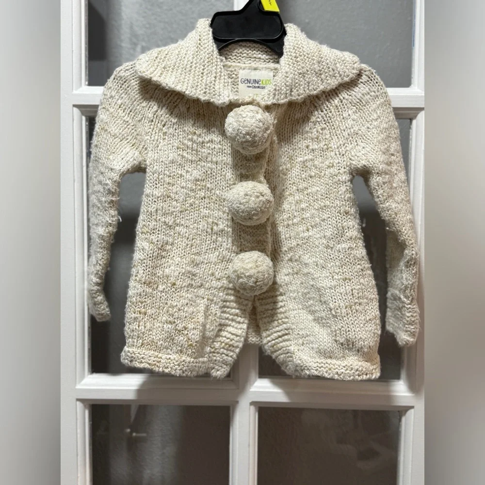 Oshkosh Genuine Kids Cream Knit Sweater - Picture 2 of 5